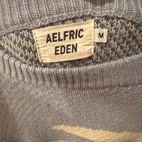 Aelfric Eden Cow In A Pasture All Over Print Knit Pullover Sweater - Picture 2 of 2